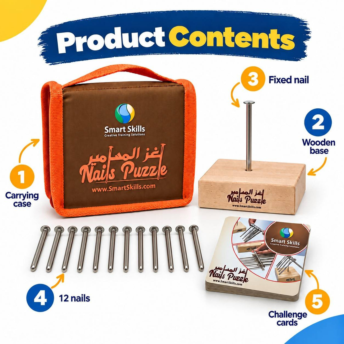 Nails Puzzle – Creative Thinking & Problem-Solving Challenge - Fun Learning Store