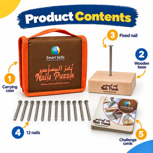 Nails Puzzle – Creative Thinking & Problem-Solving Challenge - Fun Learning Store