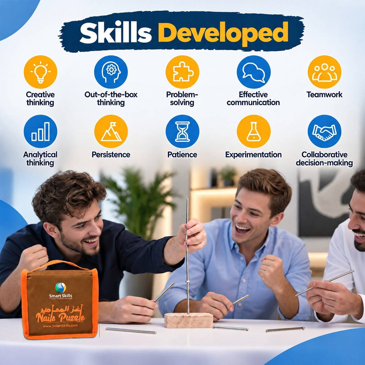 Nails Puzzle – Creative Thinking & Problem-Solving Challenge - Fun Learning Store