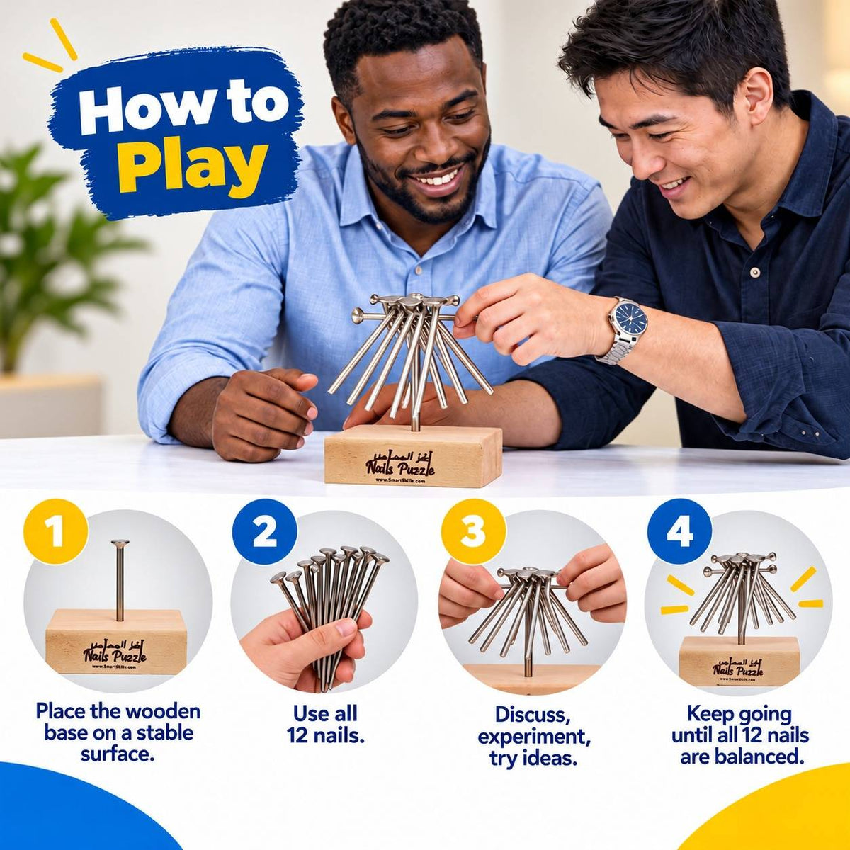 Nails Puzzle – Creative Thinking & Problem-Solving Challenge - Fun Learning Store