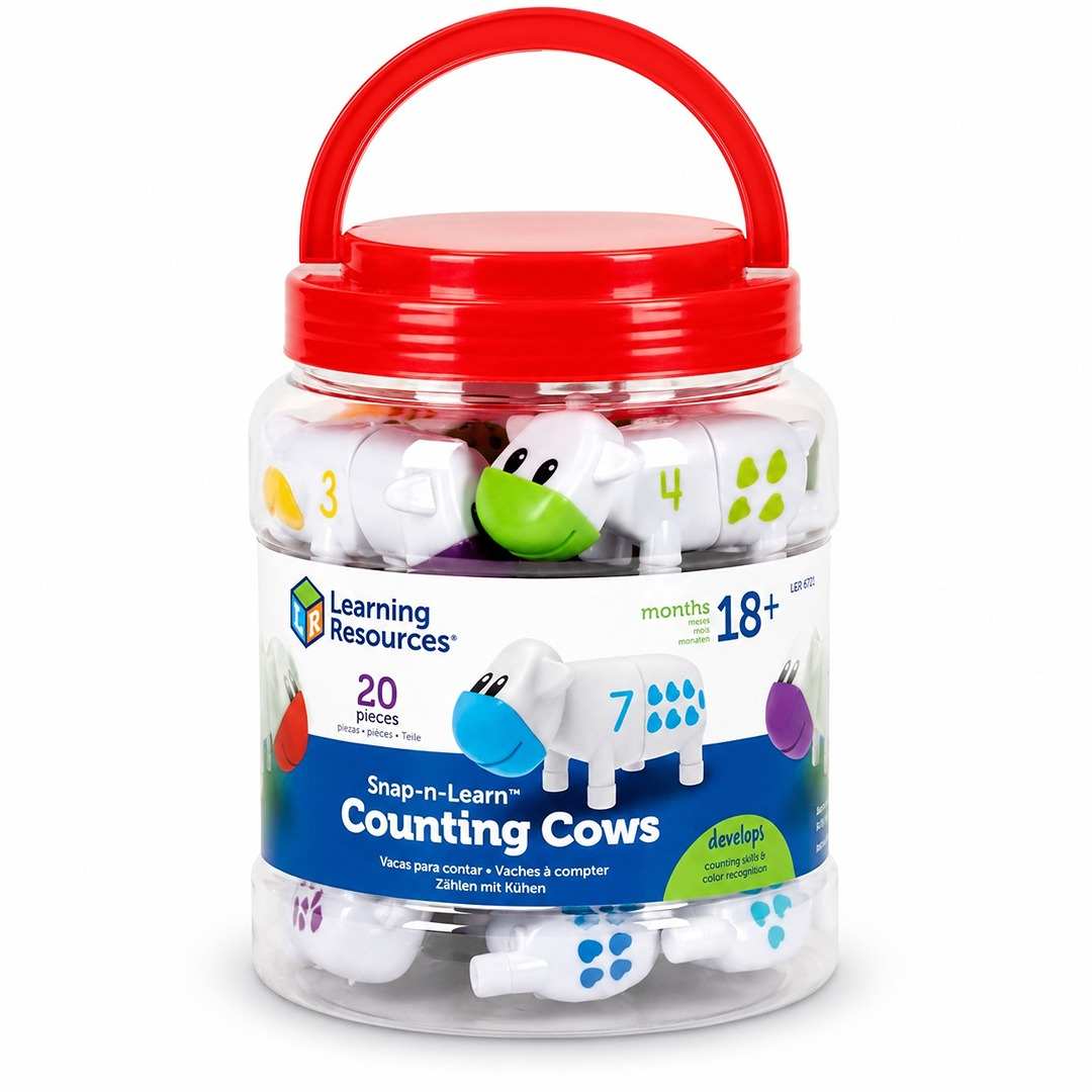 Number-Matching Farm Cows: Snap, Count, and Grow with Every Playful Moo! - Fun Learning Store