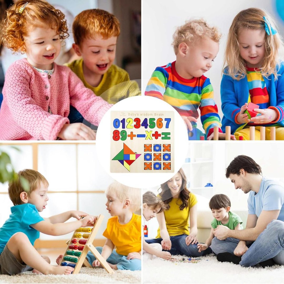 Number Puzzles for Toddlers: Educational Wooden Learning Set - Fun Learning Store