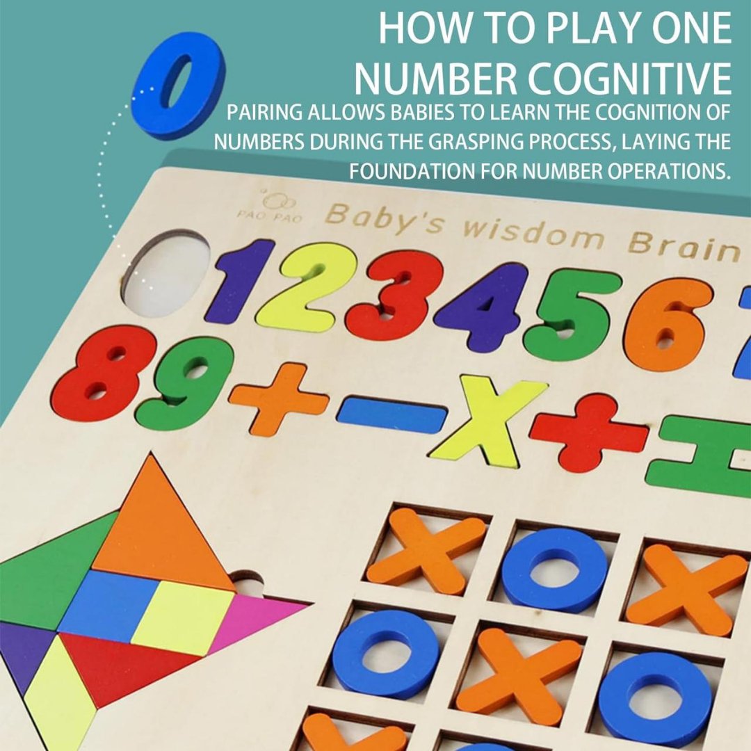 Number Puzzles for Toddlers: Educational Wooden Learning Set - Fun Learning Store