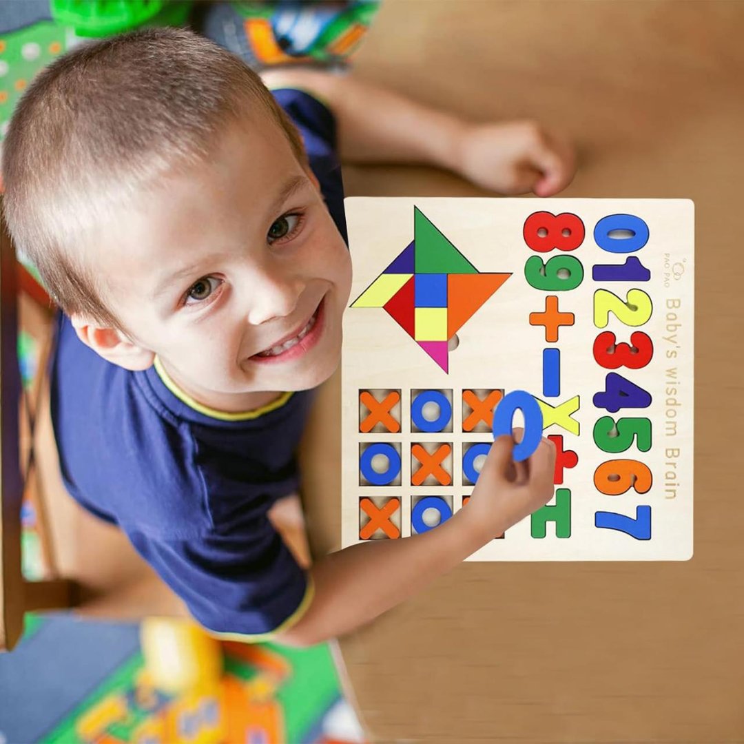 Number Puzzles for Toddlers: Educational Wooden Learning Set - Fun Learning Store