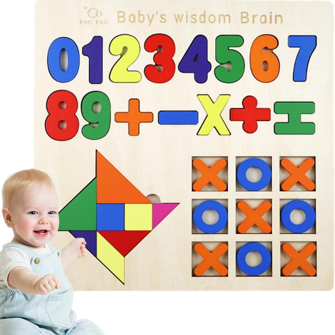 Number Puzzles for Toddlers: Educational Wooden Learning Set - Fun Learning Store