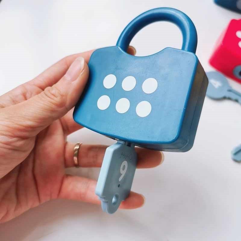 Numbers Learning Locks, Lock Key Matching Educational Toys, Montessori - Fun Learning Store