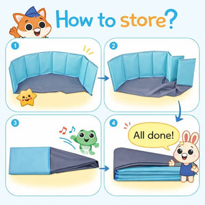 Ocean Ball Pit & Foldable Play Fence: Create a Sea of Joy in Your Living Room! - Fun Learning Store