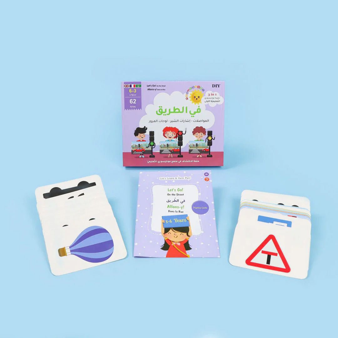 On the Road (Transportation, Traffic Signs & Road Safety): Montessori Educational Kit - Fun Learning Store