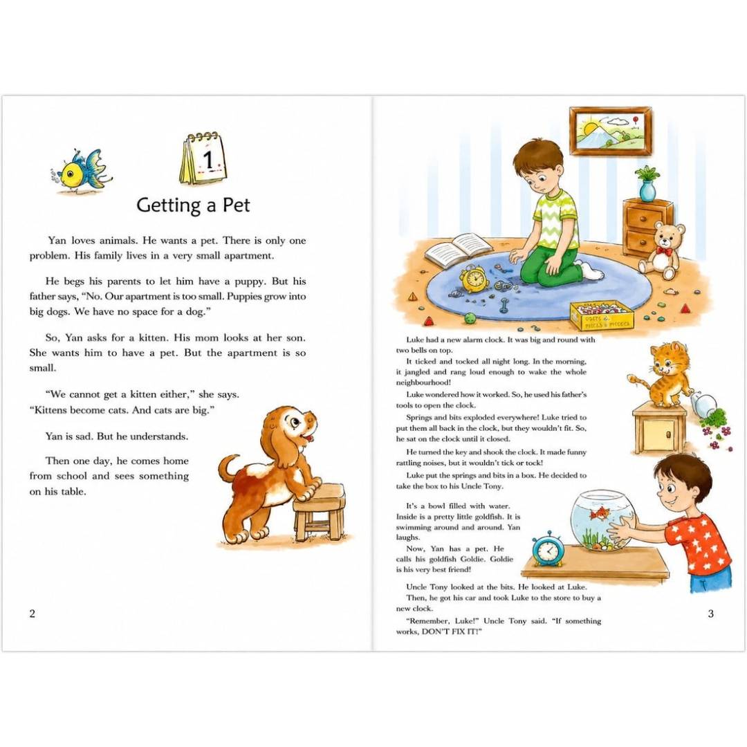 One Story A Day for Early Readers – Book 2 for February | Age 5+ - Fun Learning Store
