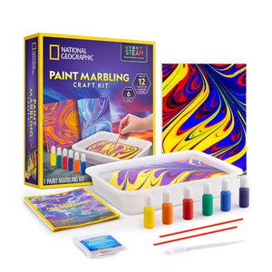 Paint Marbling Craft Kit – Swirl, Dip & Design Mesmerizing Art! - Fun Learning Store