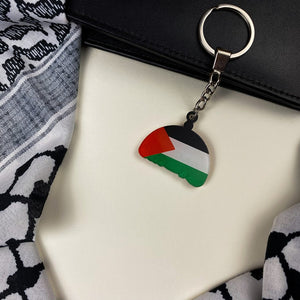 Palestine Yellow Dome Medal – Double - Sided Keychain! 🇵🇸 - Fun Learning Store