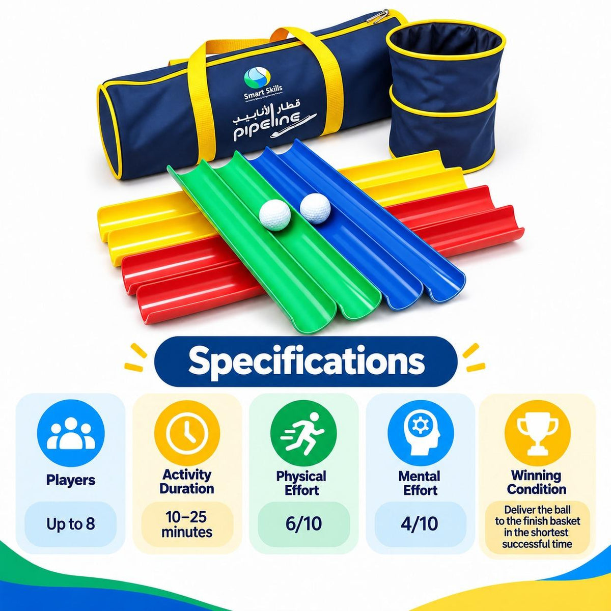 Pipe Line Train – Teamwork, Leadership & Coordination Challenge - Fun Learning Store