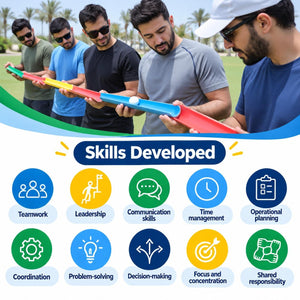 Pipe Line Train – Teamwork, Leadership & Coordination Challenge - Fun Learning Store