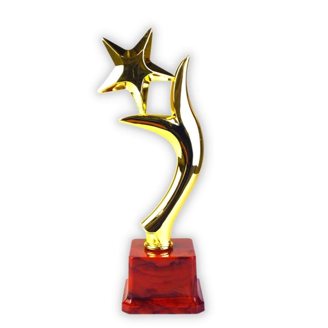 Plastic Golden Trophy Cup for Winner Kids - Star Shaped - Fun Learning Store