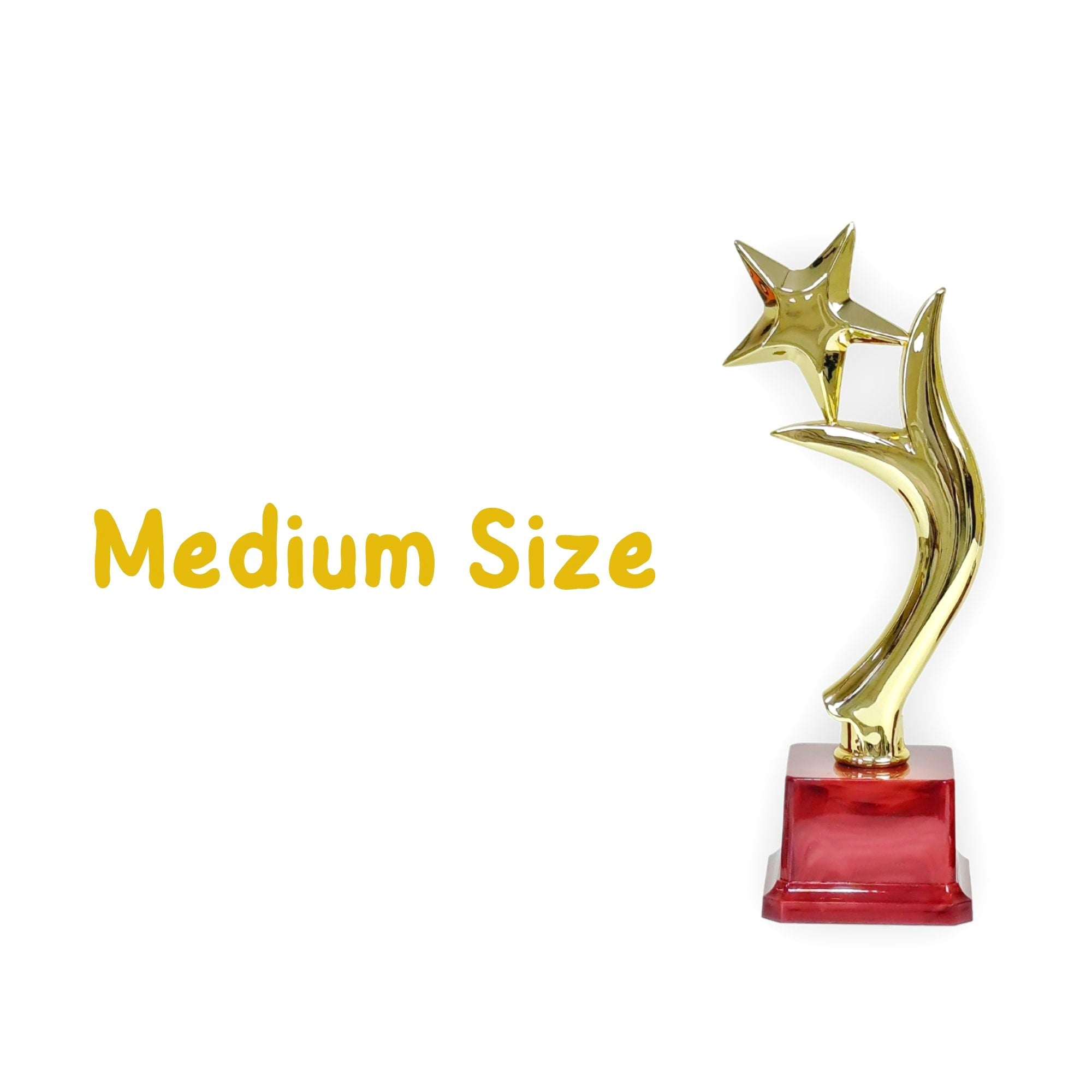 Plastic Golden Trophy Cup for Winner Kids - Star Shaped - Fun Learning Store