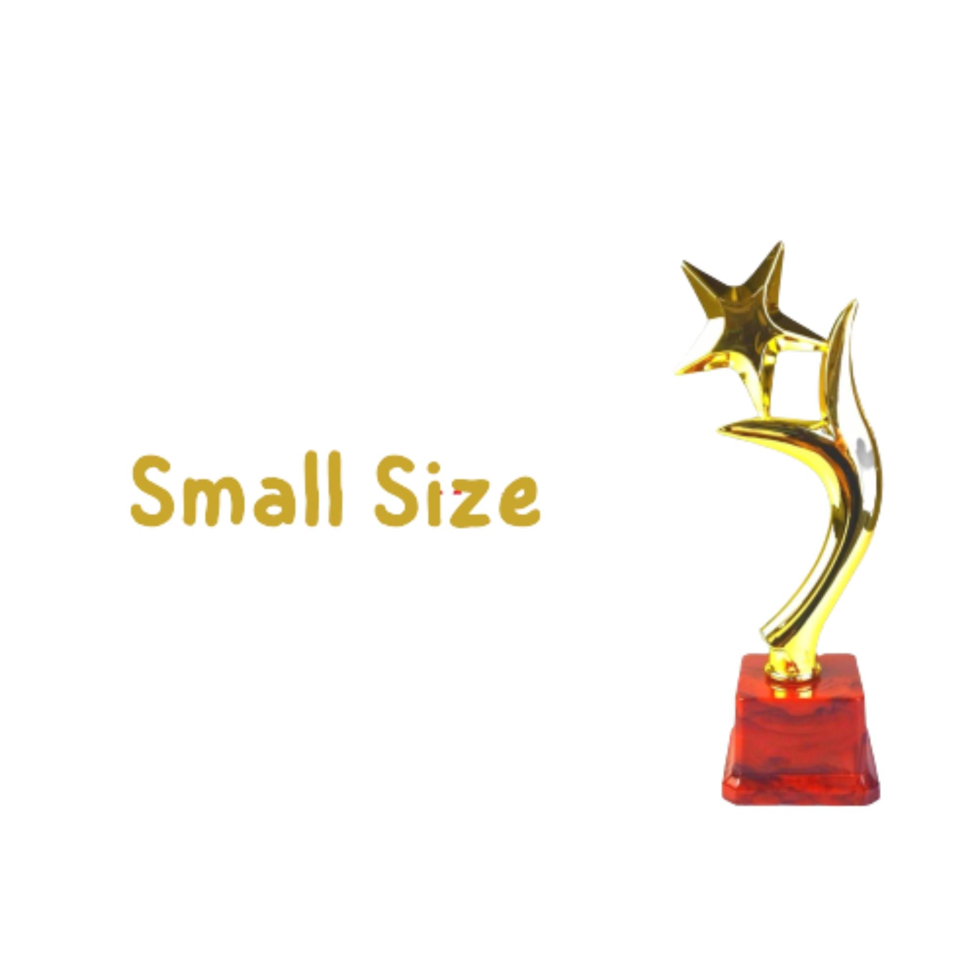 Plastic Golden Trophy Cup for Winner Kids - Star Shaped - Fun Learning Store