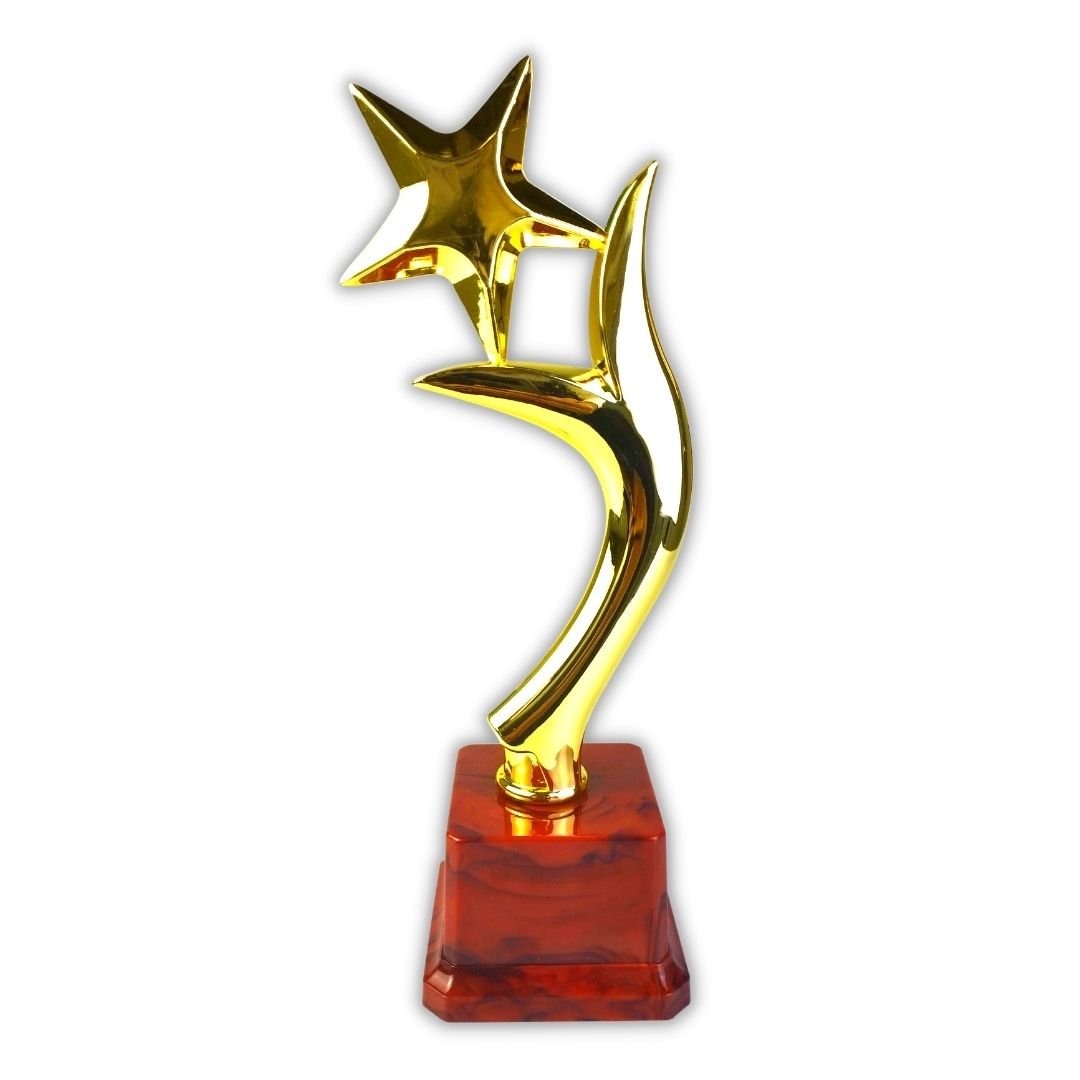 Plastic Golden Trophy Cup for Winner Kids - Star Shaped - Fun Learning Store