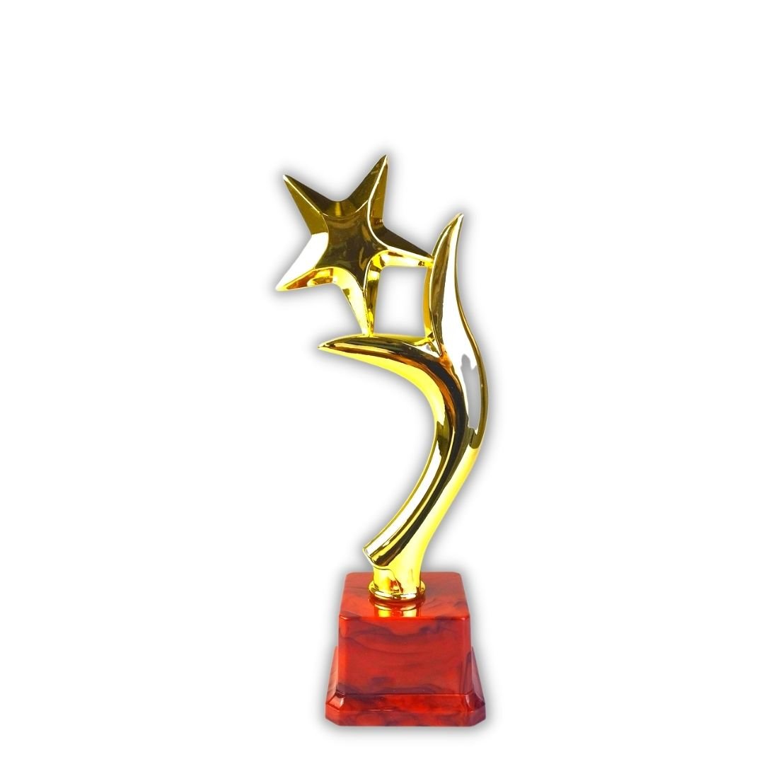 Plastic Golden Trophy Cup for Winner Kids - Star Shaped - Fun Learning Store