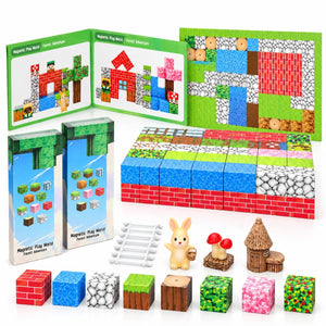 Play World Building Blocks – Forest Adventure Magnetic Construction Set (106 Pieces) - Fun Learning Store