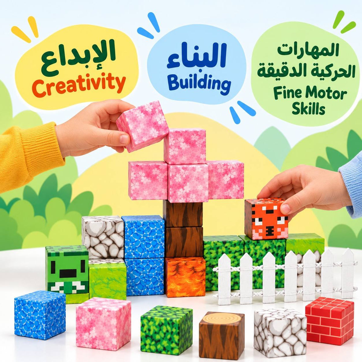 Play World Building Blocks – Forest Adventure Magnetic Construction Set (106 Pieces) - Fun Learning Store