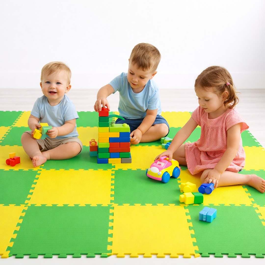 Premium High - Impact Sports Flooring: 100×100×2.5 cm - Fun Learning Store