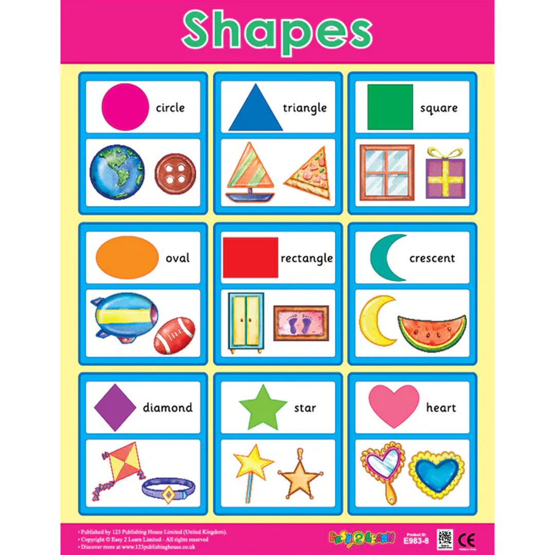 Preschool Maths Wall Chart Pack (6 Charts) – Fun & Engaging Educational Charts for Early Learning - Fun Learning Store