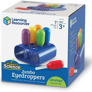 Primary Science Jumbo Eyedroppers with Stand: Easy-Grip Fun for Little Scientists - Fun Learning Store
