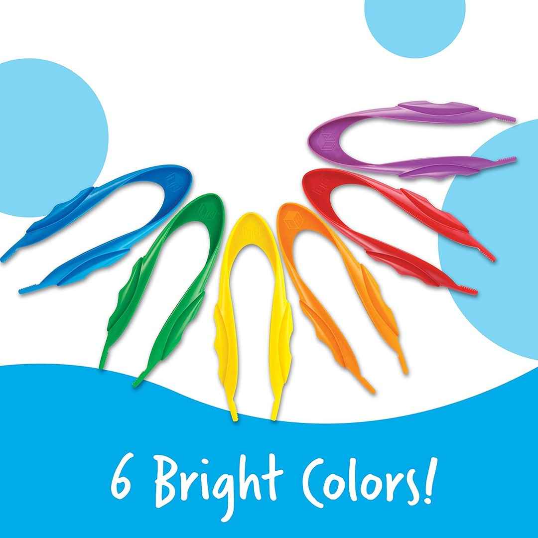 Primary Science Jumbo Tweezers 12 Pcs - Kids Fine Motor Skill Tool - Fun Learning Store