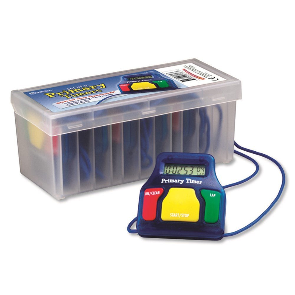 Primary Timers (Set of 6) – Essential Classroom Tools for K-6 Fluency & More - Fun Learning Store