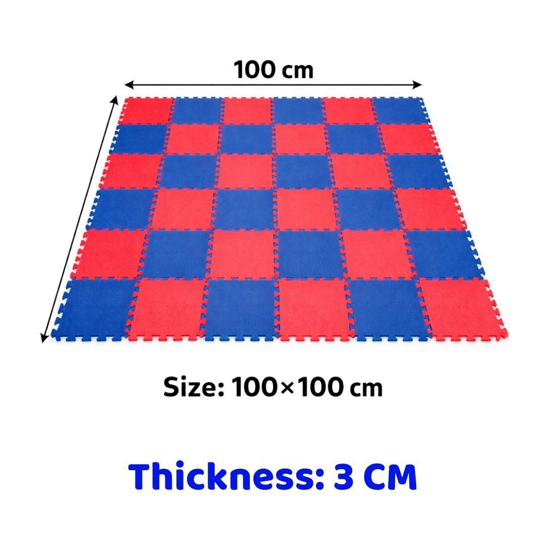 Professional Interlocking Sports Floor: 100×100×3 cm - Fun Learning Store