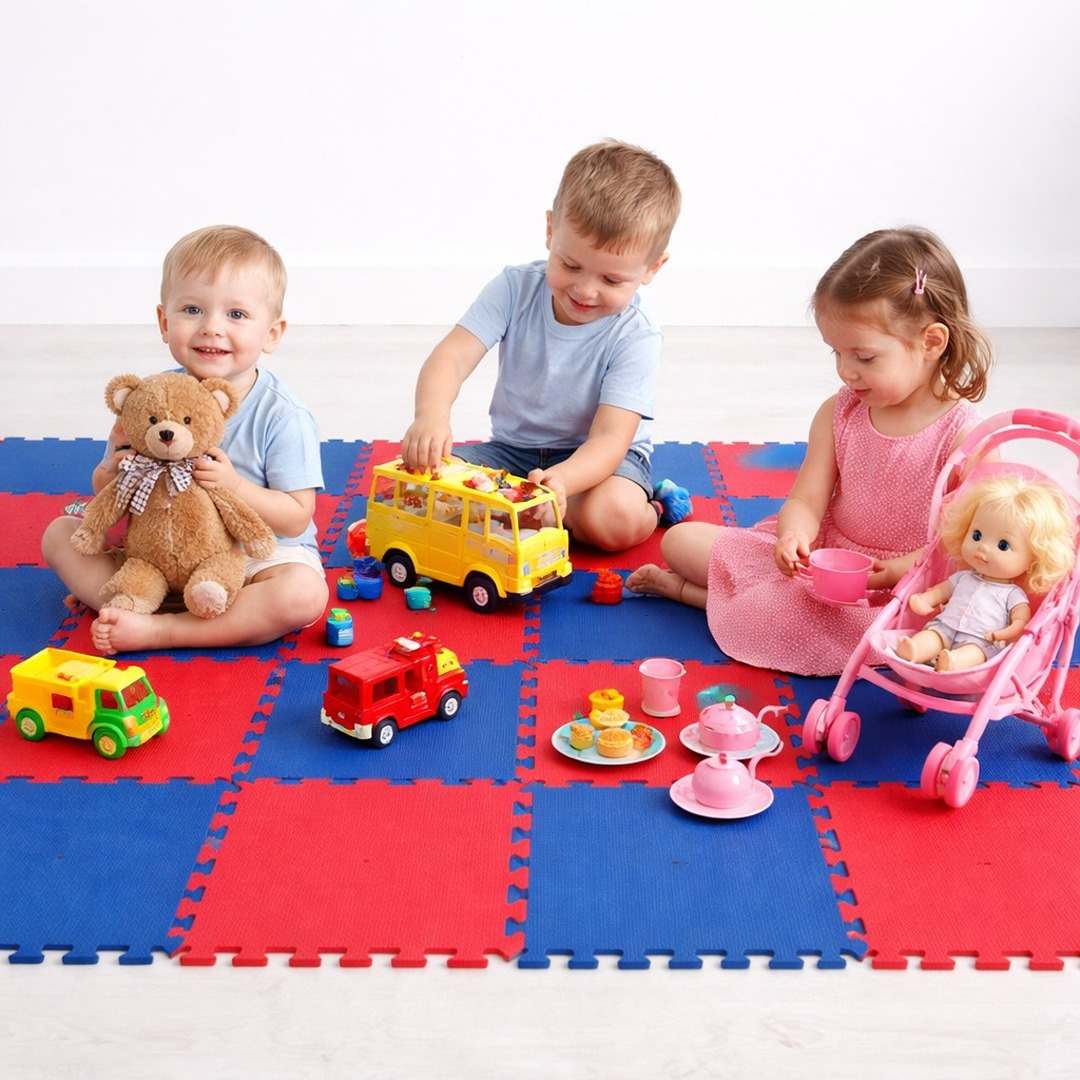 Professional Interlocking Sports Floor: 100×100×3 cm - Fun Learning Store