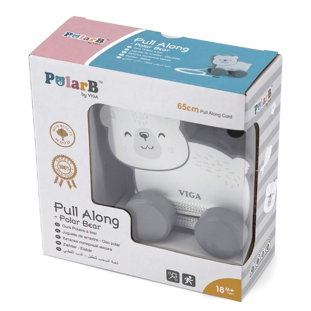 Pull-Along Buddy - Polar Bear : The Perfect Walking Companion - Fun Learning Store