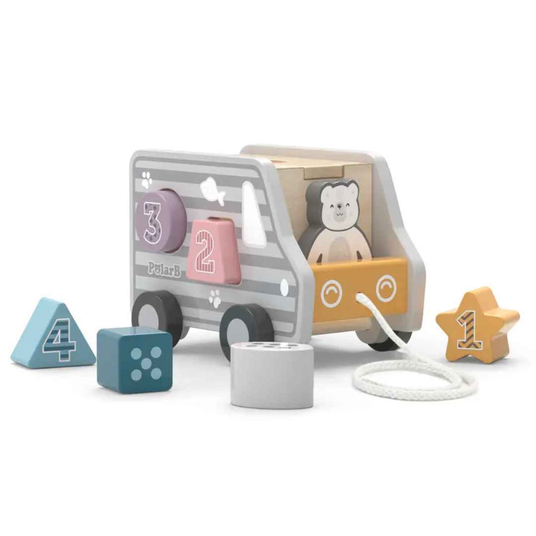 Pull-Along Shape Sorting Truck: Learn, Pull, and Play! - Fun Learning Store