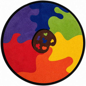 Puzzle Round Carpet 200cm – Spark Joy and Creativity in Every Circle! - Fun Learning Store