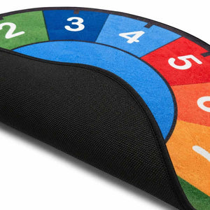 Rainbow Clock Round Carpet 200cm – Learning Time is Playtime! - Fun Learning Store