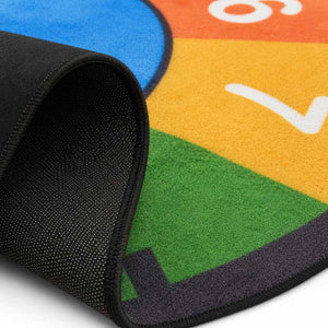 Rainbow Clock Round Carpet 200cm – Learning Time is Playtime! - Fun Learning Store
