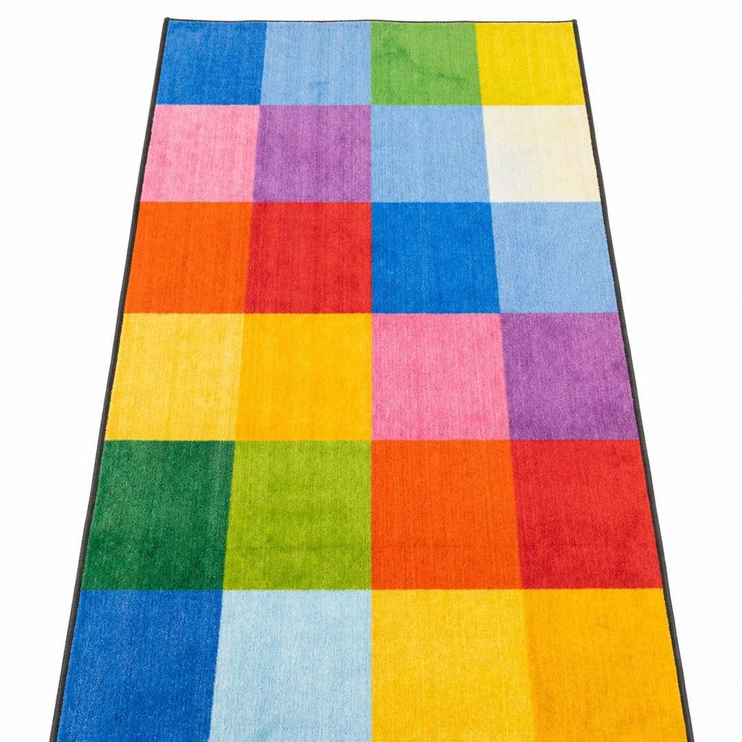 Rainbow Mosaic Carpet 183x274cm – A Kaleidoscope of Fun and Learning! - Fun Learning Store