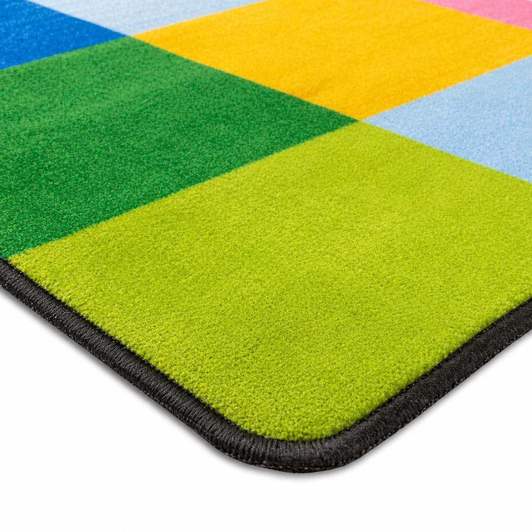 Rainbow Mosaic Carpet 183x274cm – A Kaleidoscope of Fun and Learning! - Fun Learning Store