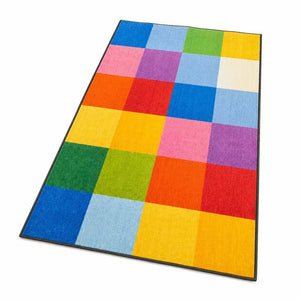 Rainbow Mosaic Carpet 183x274cm – A Kaleidoscope of Fun and Learning! - Fun Learning Store