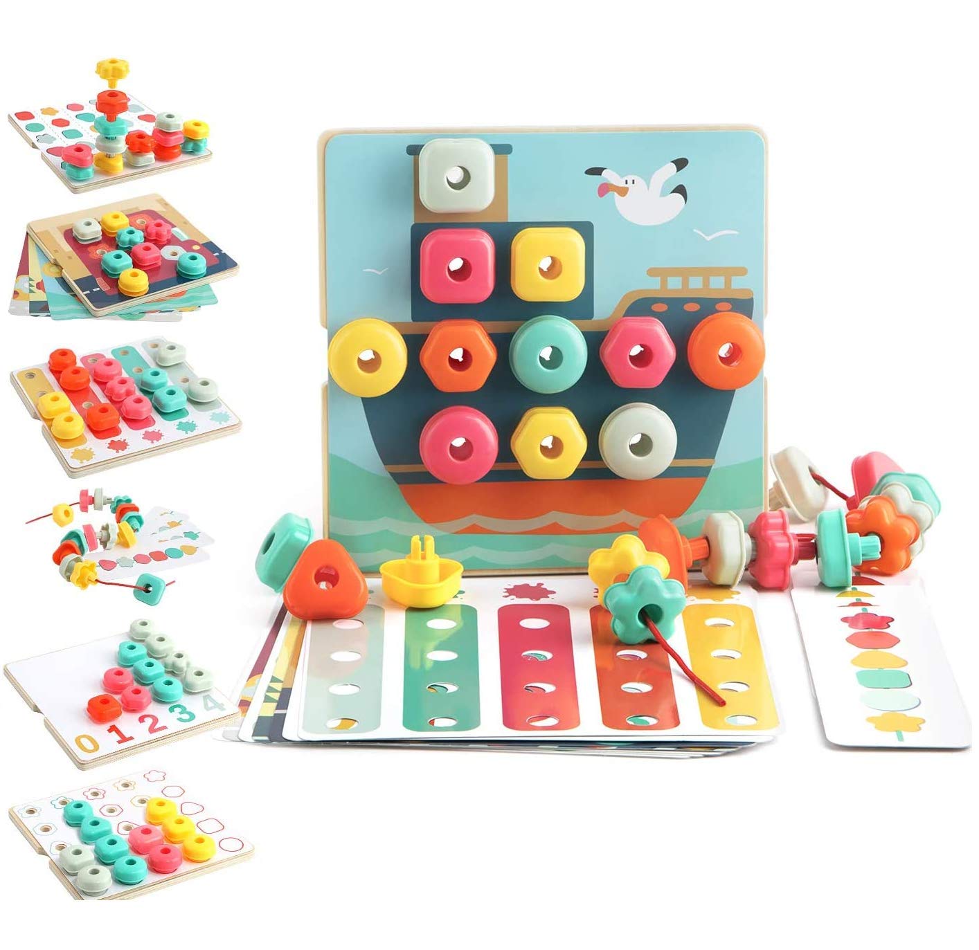 RAINBOW STACKING SEQUANCING BOX - Fun Learning Store