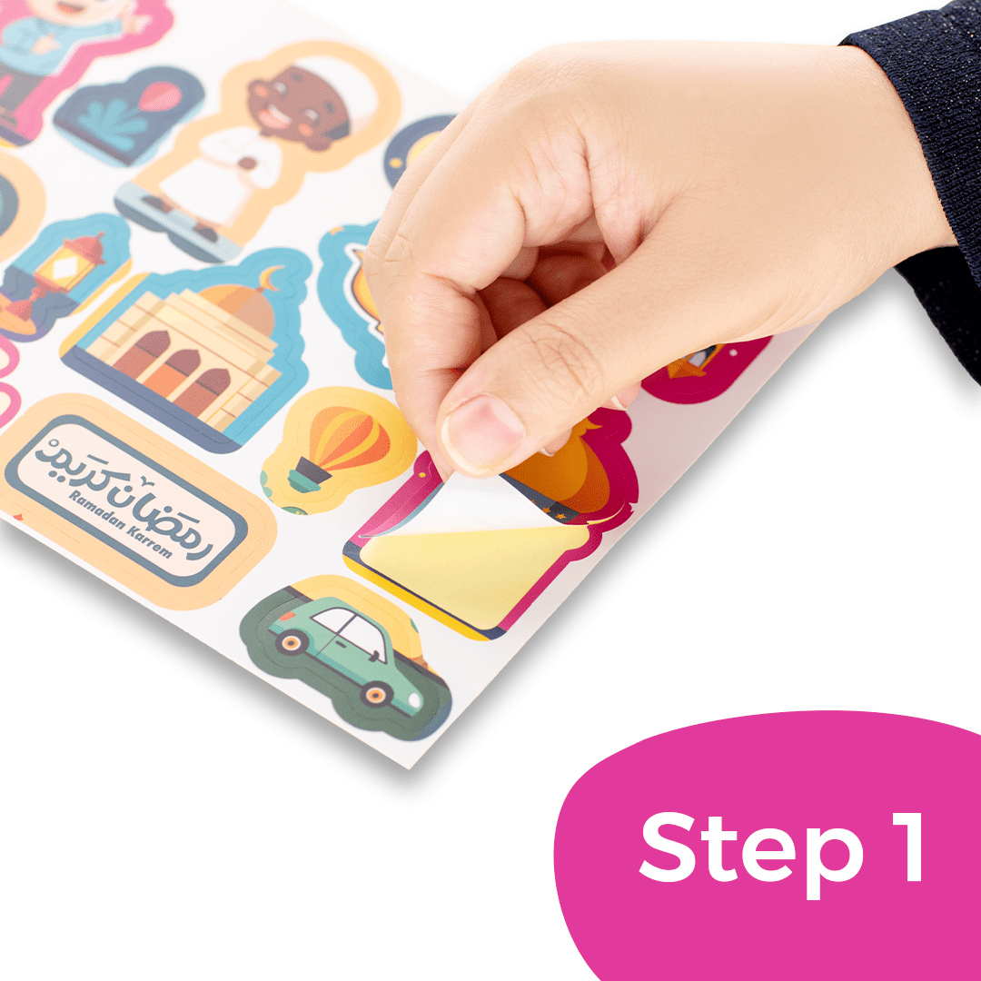 Ramadan Kids Decoration Set - Cards & Stickers for a Fun Ramadan Atmosphere - Fun Learning Store