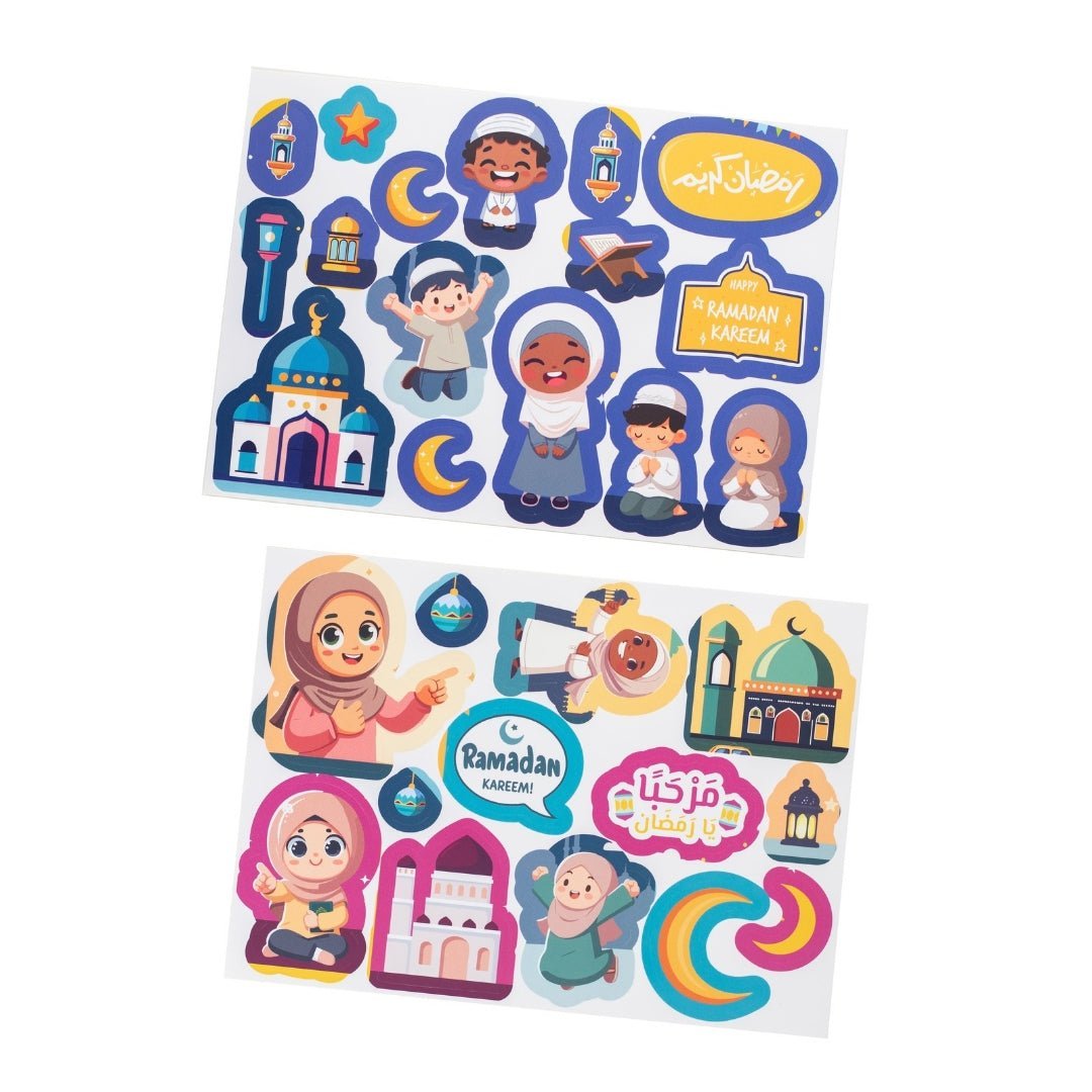 Ramadan Kids Decoration Set - Cards & Stickers for a Fun Ramadan Atmosphere - Fun Learning Store