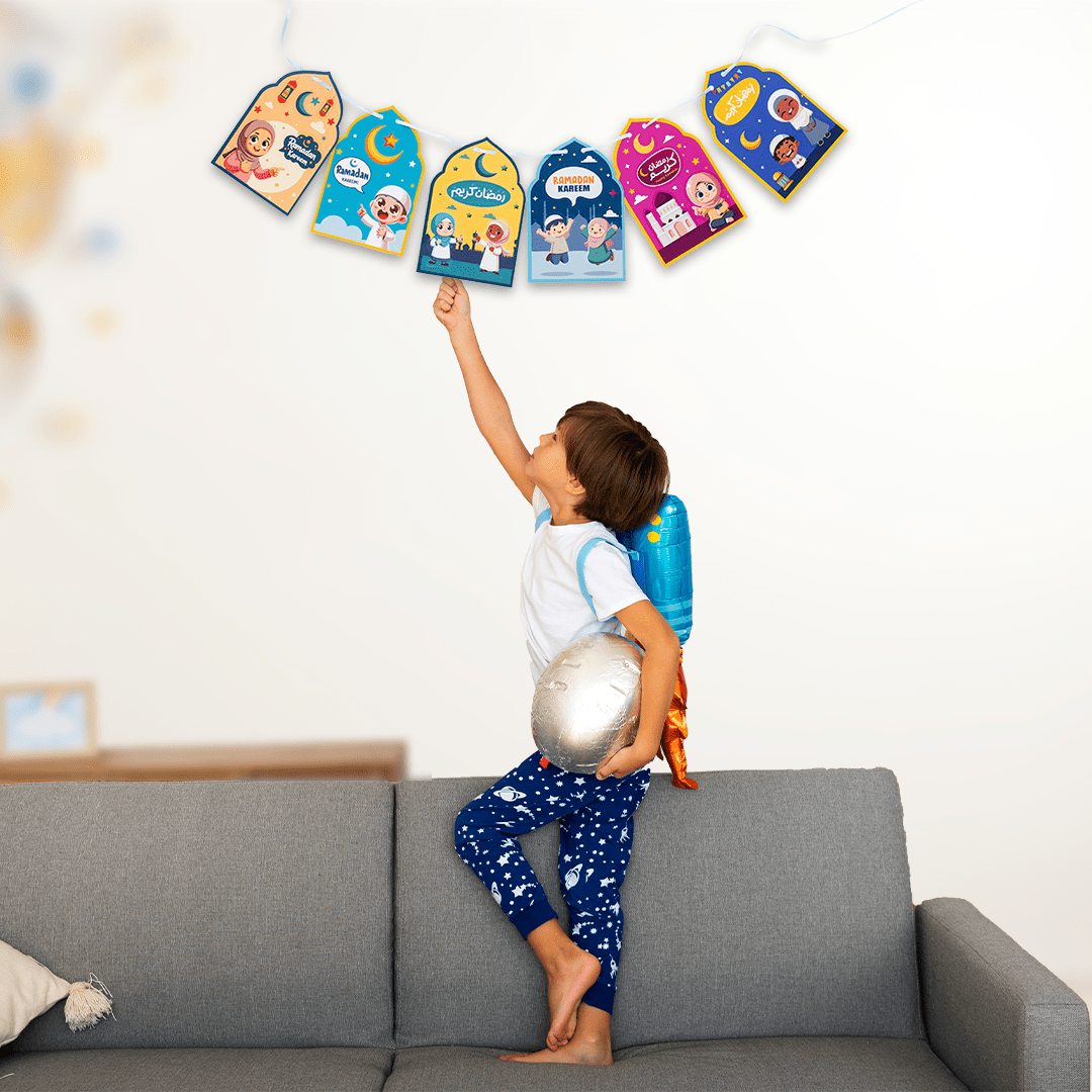 Ramadan Kids Decoration Set - Cards & Stickers for a Fun Ramadan Atmosphere - Fun Learning Store