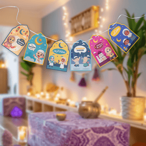 Ramadan Kids Decoration Set - Cards & Stickers for a Fun Ramadan Atmosphere - Fun Learning Store