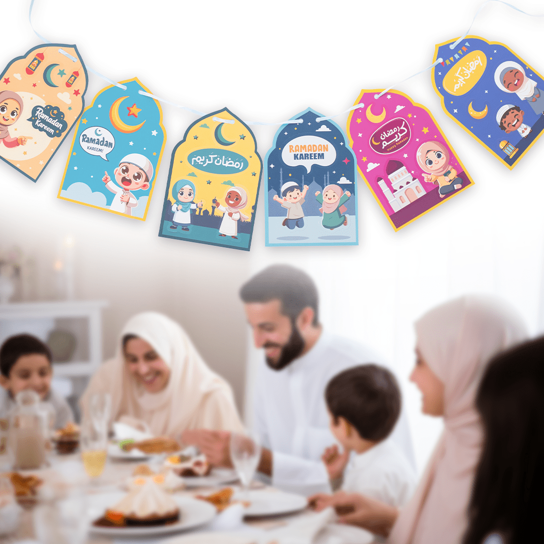 Ramadan Kids Decoration Set - Cards & Stickers for a Fun Ramadan Atmosphere - Fun Learning Store