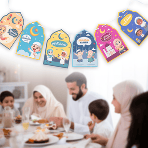 Ramadan Kids Decoration Set - Cards & Stickers for a Fun Ramadan Atmosphere - Fun Learning Store