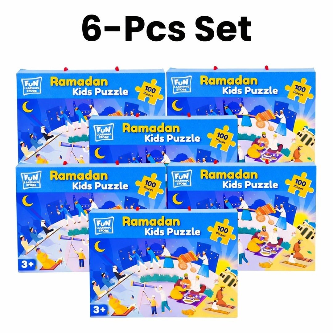 Ramadan Kids Round Puzzle – 100 Pieces (66 cm) | Ramadan Special Offer - Fun Learning Store