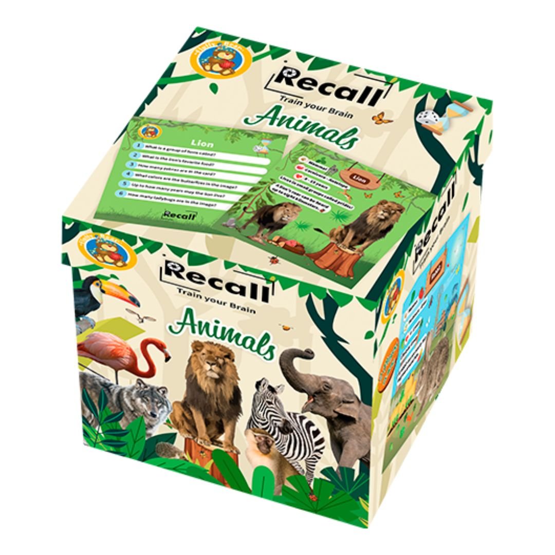 Recall Cards Game for Kids - Animals - Fun Learning Store