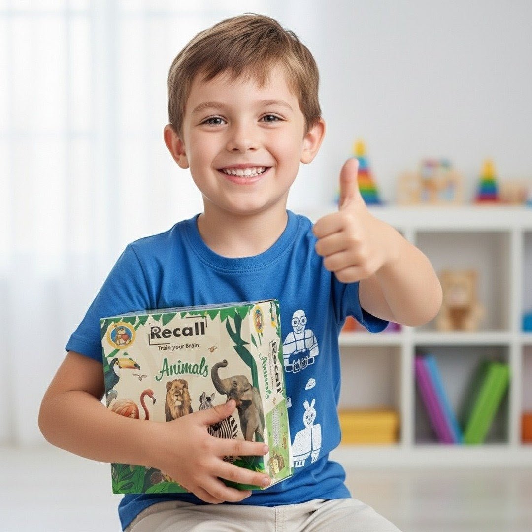 Recall Cards Game for Kids - Animals - Fun Learning Store