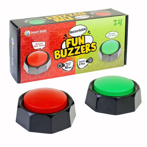 Recordable Fun Buzzers - Set of 2 - Fun Learning Store